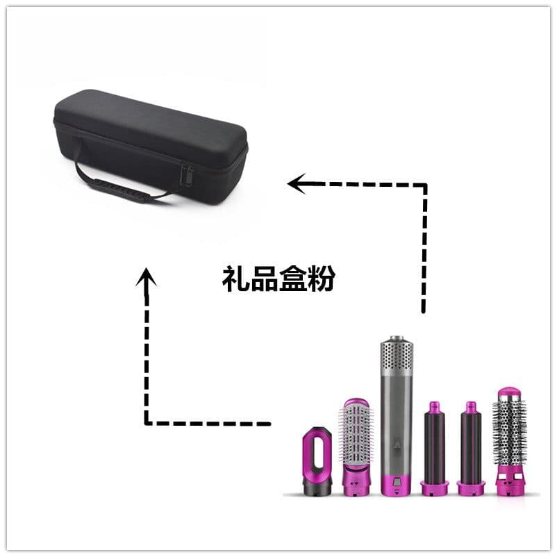 image-Multifunctional Hot Air Brush Hair Dryer Straightener Comb 1000W