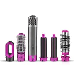 image-Multifunctional Hot Air Brush Hair Dryer Straightener Comb 1000W