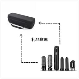 image-Multifunctional Hot Air Brush Hair Dryer Straightener Comb 1000W