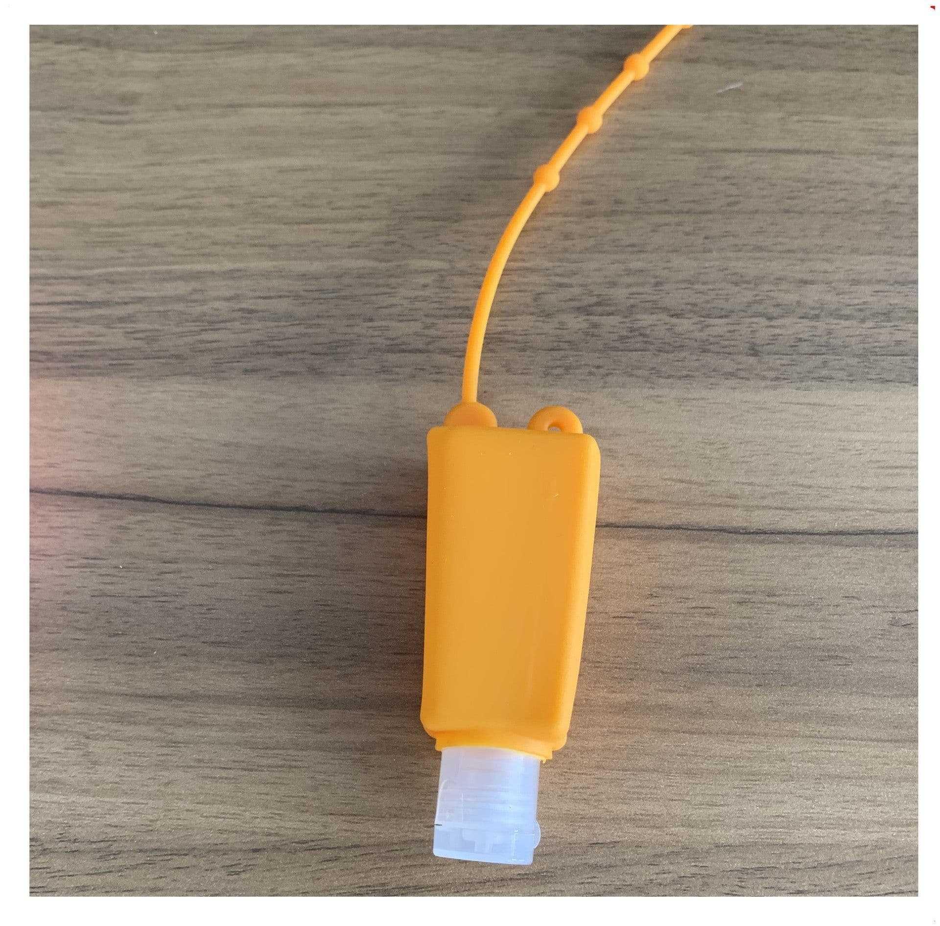 image-Cartoon Silicone Hand Sanitizer Bottle Holder with Cover