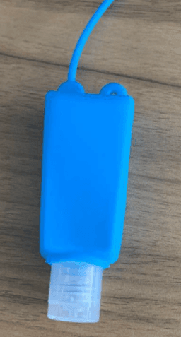 image-Cartoon Silicone Hand Sanitizer Bottle Holder with Cover