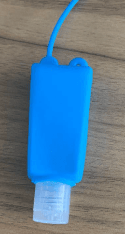 image-Cartoon Silicone Hand Sanitizer Bottle Holder with Cover