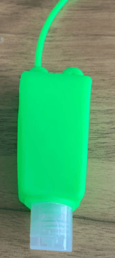 image-Cartoon Silicone Hand Sanitizer Bottle Holder with Cover