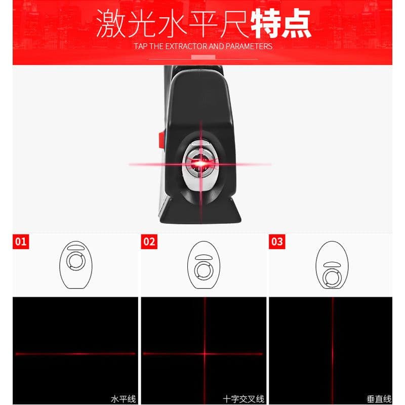 image-Laser Level Multifunctional Cross Line with Right Angle Measurement