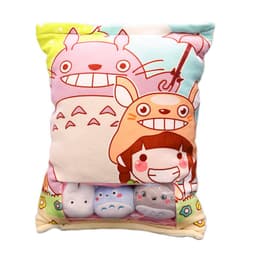 image-My Neighbor Totoro Plush Pillow with 8 Small Dolls 50x40cm