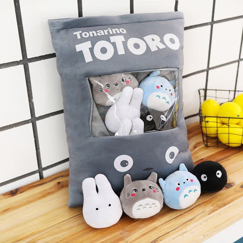 image-Plush Chinchilla Snack Pillow Toy Set 50x40cm 8 Dolls