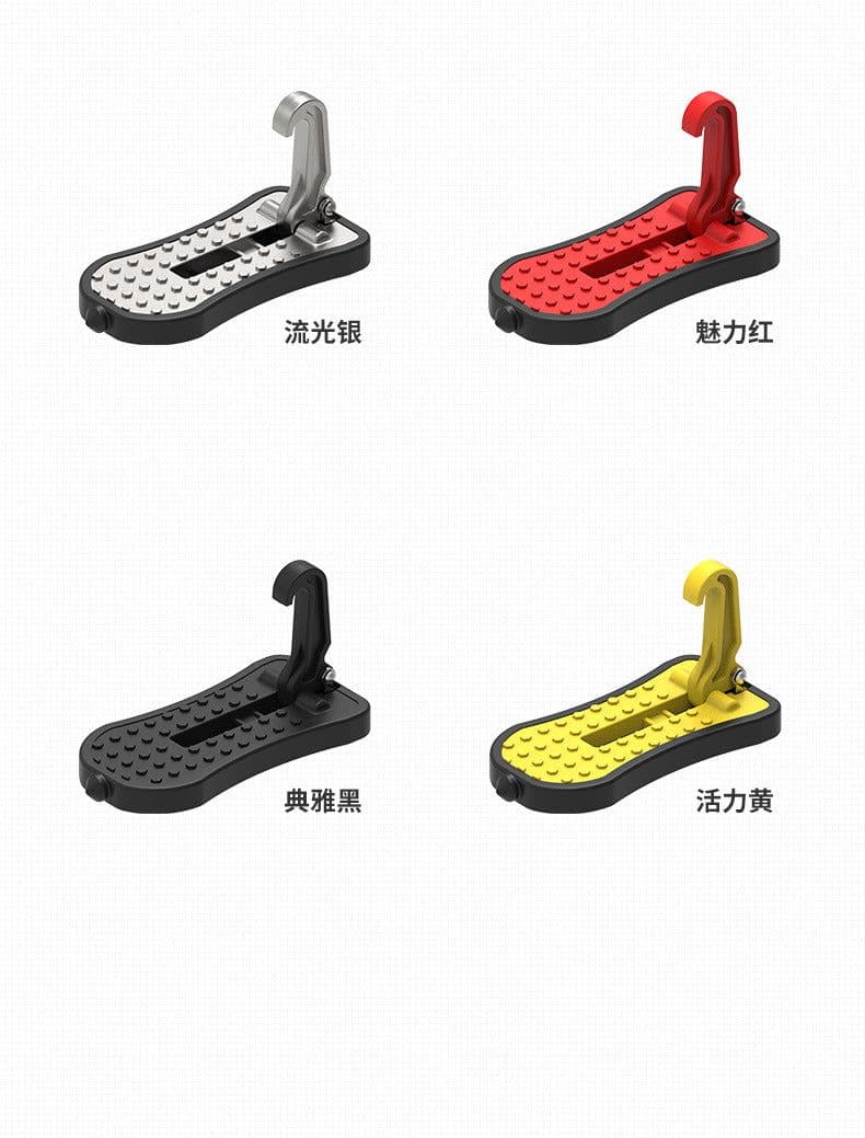 image-SEBTER Aluminum Alloy Car Door Step Pedal with Safety Hammer Green
