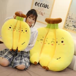 image-Banana Plush Pillow Toy 35-70CM Soft Body Support Cushion