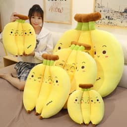 image-Banana Plush Pillow Toy 35-70CM Soft Body Support Cushion