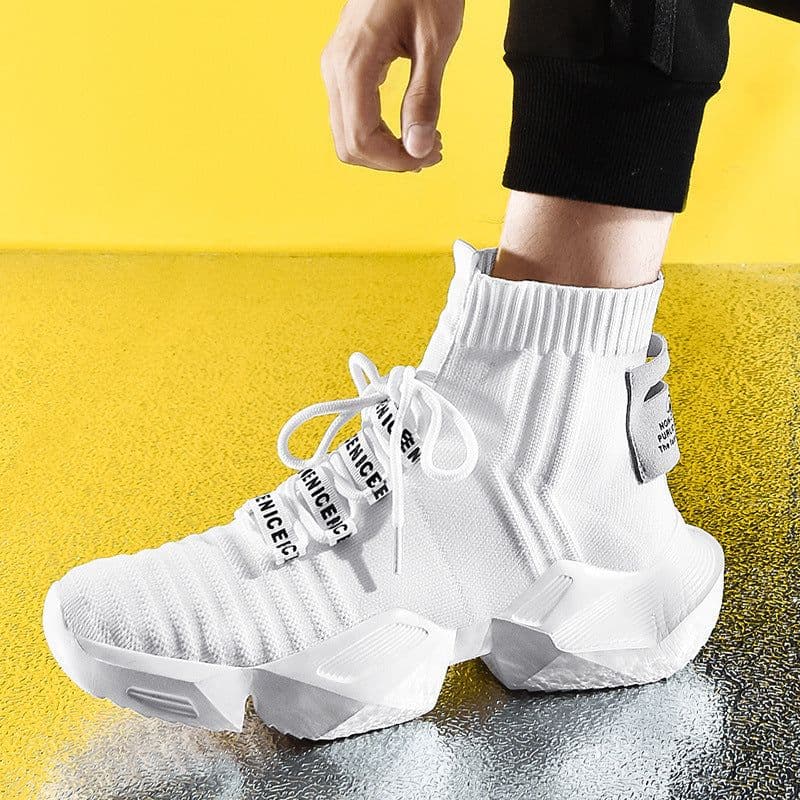 image-Minsi Shuji Men's Casual Running Sneakers Solid Color EVA Sole