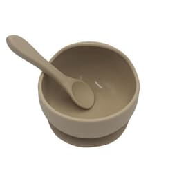 image-Baby Silicone Bowl and Spoon Set with Suction Base, 3+ Months