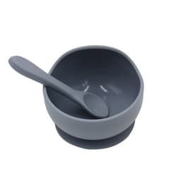 image-Baby Silicone Bowl and Spoon Set with Suction Base, 3+ Months