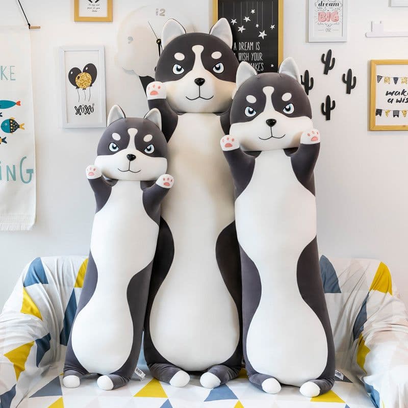 image-Husky Plush Toy Doll 150cm Fiber Cotton Stuffed Animal Pillow