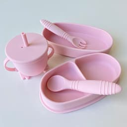 image-Silicone Straw Cup with Handle for Babies 2-10 Months Gray