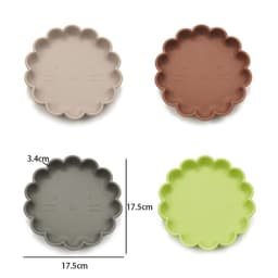 image-Baby Silicone Suction Plate with Anti-Slip Base - Lion Design