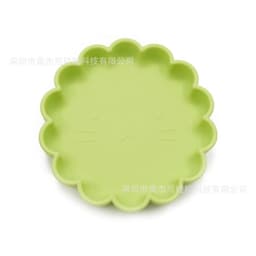 image-Baby Silicone Suction Plate with Anti-Slip Base - Lion Design