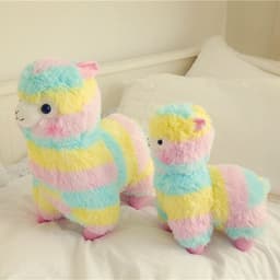 image-Plush Alpaca Doll Toy 50cm Colorful Stuffed Animal Gift