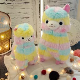image-Plush Alpaca Doll Toy 50cm Colorful Stuffed Animal Gift