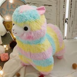 image-Plush Alpaca Doll Toy 50cm Colorful Stuffed Animal Gift