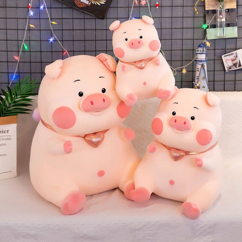 image-Pink Pig Plush Toy Pillow Removable Washable 80cm