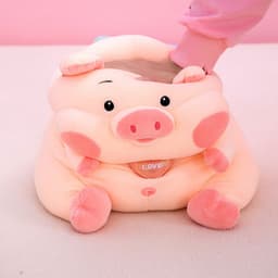 image-Pink Pig Plush Toy Pillow Removable Washable 80cm