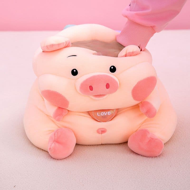 image-Pink Pig Plush Toy Pillow Removable Washable 80cm
