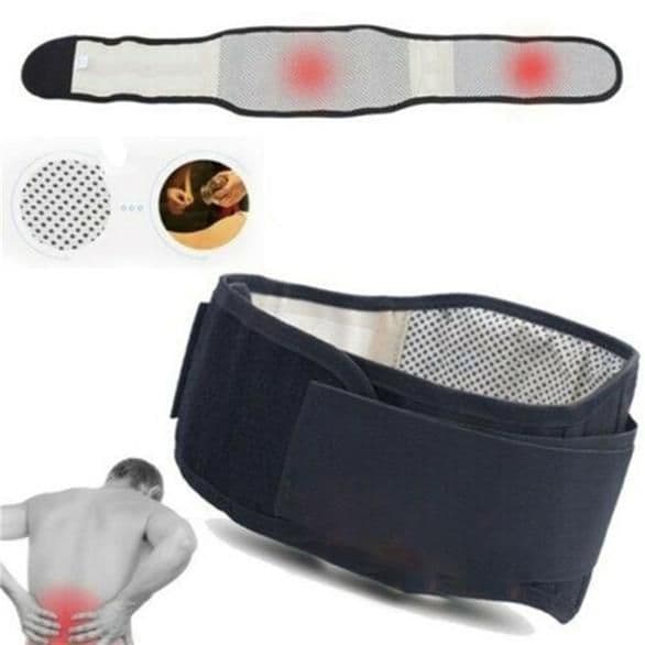 image-Tourmaline Heating Waist Support Belt with Steel Plate XL