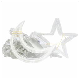 image-Qian Yi LED Star Icicle String Lights 138 LEDs USB Battery 2.5-3.5m