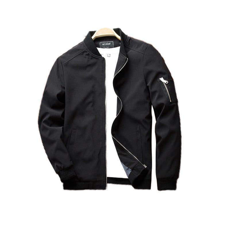 image-Men's Slim Fit Casual Jacket - Emperor Bird Polyester Lightweight Long Sleeve