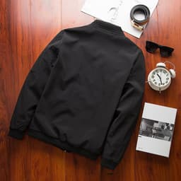 image-Men's Slim Fit Casual Jacket - Emperor Bird Polyester Lightweight Long Sleeve