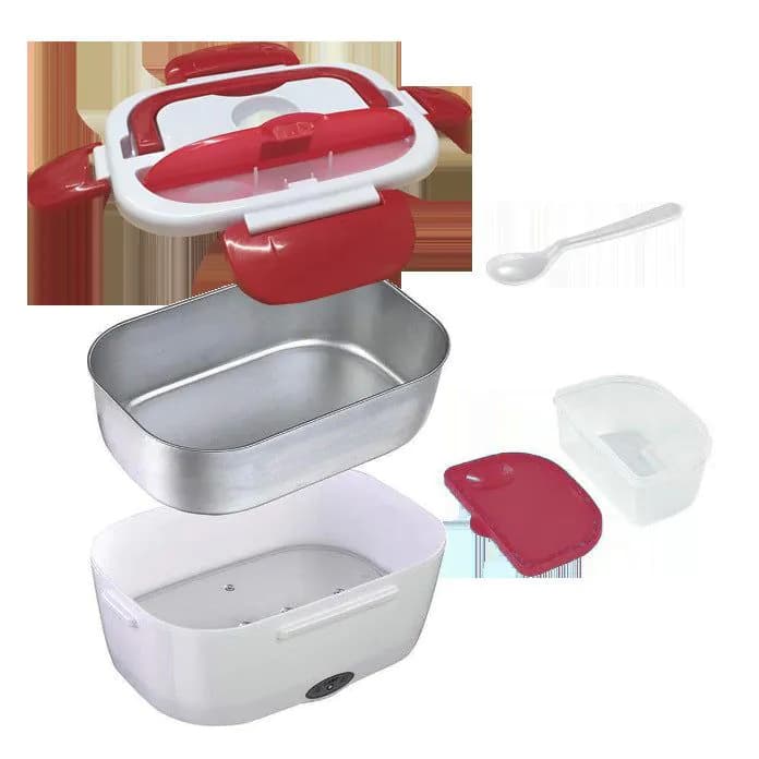 image-Electric Lunch Box DFH-001 Stainless Steel 1.5L 40W Dual Voltage