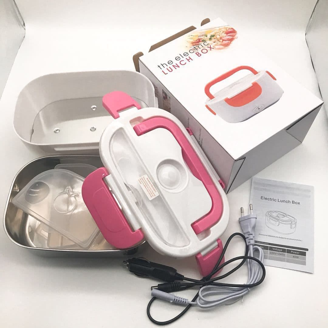 image-Electric Lunch Box DFH-001 Stainless Steel 1.5L 40W Dual Voltage