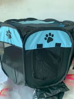 image-Cat Litter Box Tent - Foldable Washable Oxford Cloth Pet Enclosure