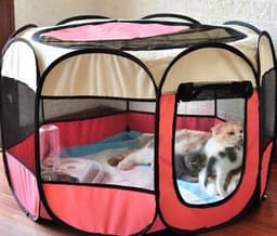 image-Cat Litter Box Tent - Foldable Washable Oxford Cloth Pet Enclosure