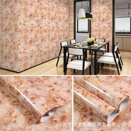 image-Marble Pattern Waterproof Self-Adhesive Kitchen Wallpaper Sticker