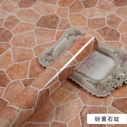 image-Marble Pattern Waterproof Self-Adhesive Kitchen Wallpaper Sticker
