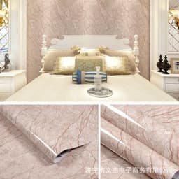 image-Marble Pattern Waterproof Self-Adhesive Kitchen Wallpaper Sticker