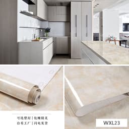 image-Marble Pattern Waterproof Self-Adhesive Kitchen Wallpaper Sticker