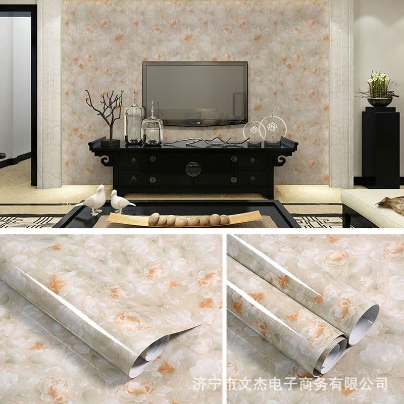 image-Marble Pattern Waterproof Self-Adhesive Kitchen Wallpaper Sticker