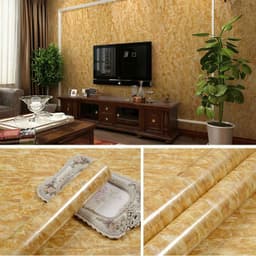 image-Marble Pattern Waterproof Self-Adhesive Kitchen Wallpaper Sticker