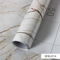 image-Marble Pattern Waterproof Self-Adhesive Kitchen Wallpaper Sticker