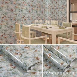 image-Marble Pattern Waterproof Self-Adhesive Kitchen Wallpaper Sticker