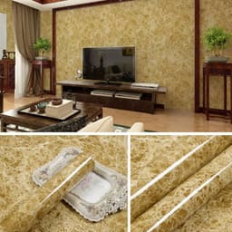 image-Marble Pattern Waterproof Self-Adhesive Kitchen Wallpaper Sticker