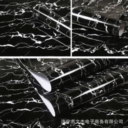 image-Marble Pattern Waterproof Self-Adhesive Kitchen Wallpaper Sticker