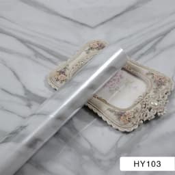 image-Marble Pattern Waterproof Self-Adhesive Kitchen Wallpaper Sticker
