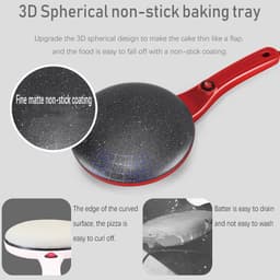 image-Electric Pancake Maker Machine 220V Single Side Heating Under 800W