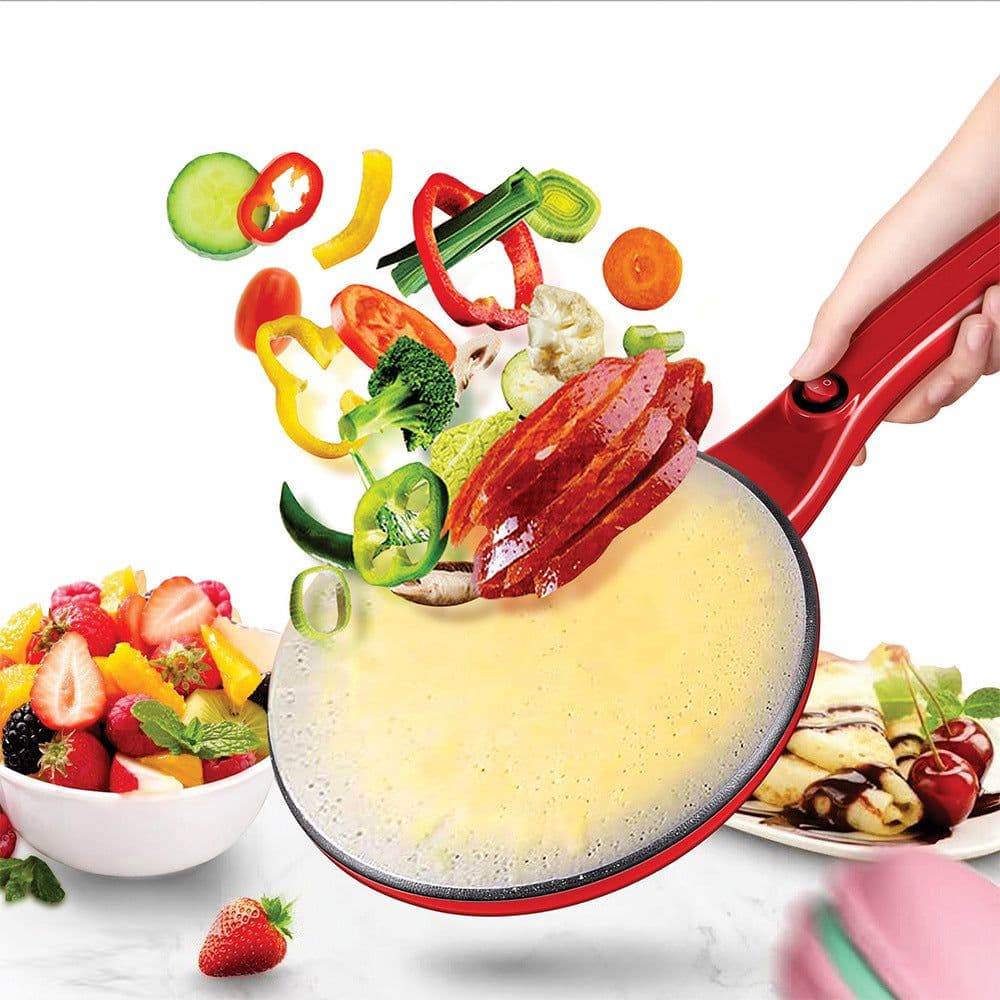 image-Electric Pancake Maker Machine 220V Single Side Heating Under 800W