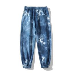 image-Men's Casual Drawstring Pants Loose Fit Cosmic Starry Sky Print