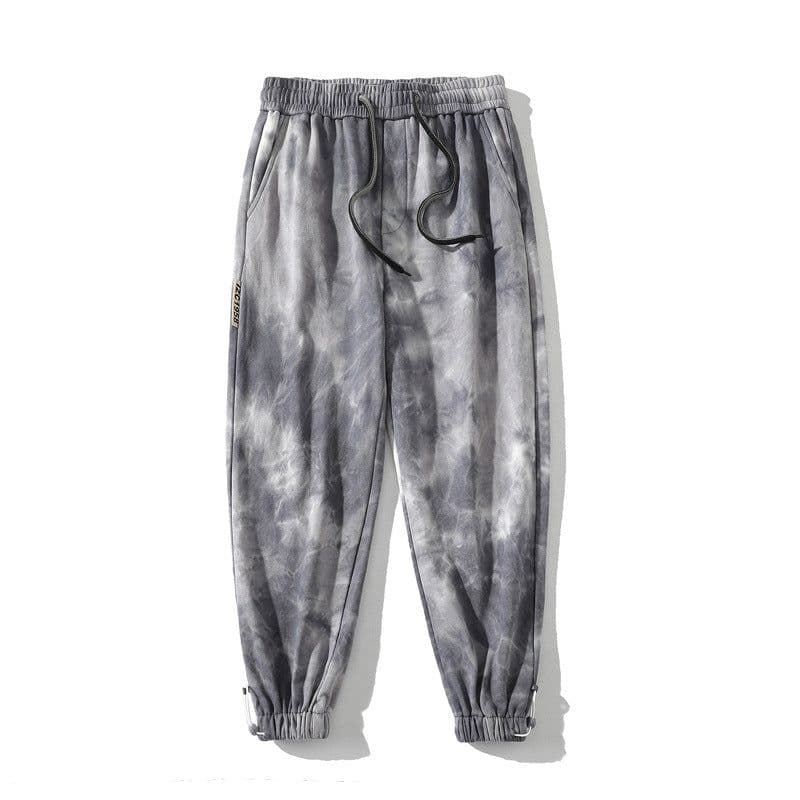 image-Men's Casual Drawstring Pants Loose Fit Cosmic Starry Sky Print