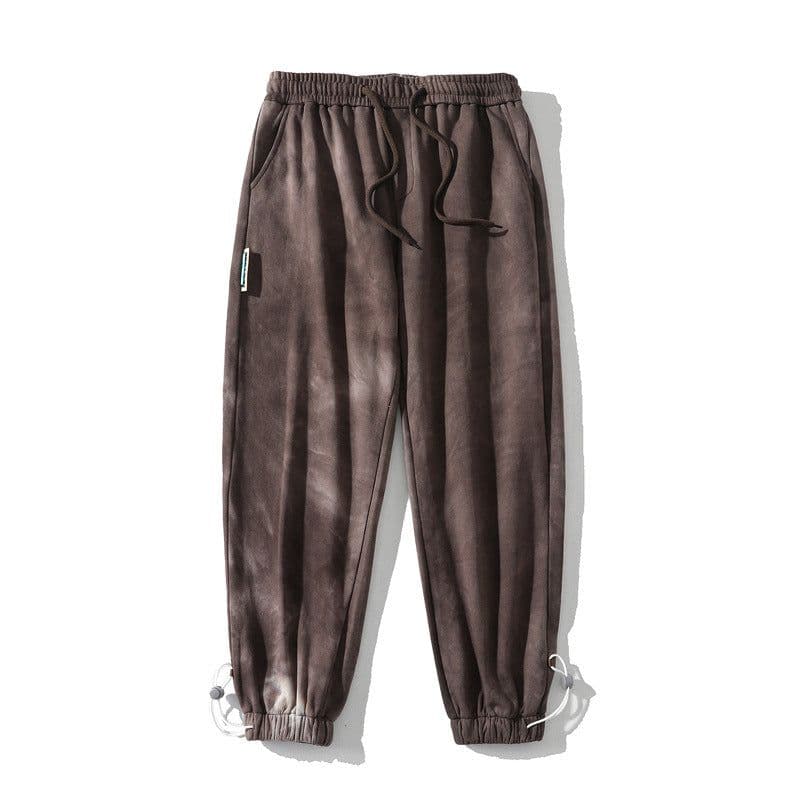image-Men's Casual Drawstring Pants Loose Fit Cosmic Starry Sky Print